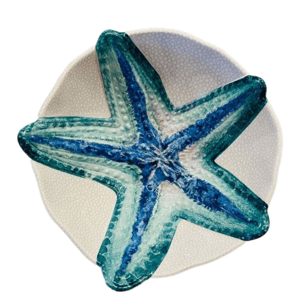 Bowl Melamina Estrela do Mar Bege e Azul 50080 - EntreCasa