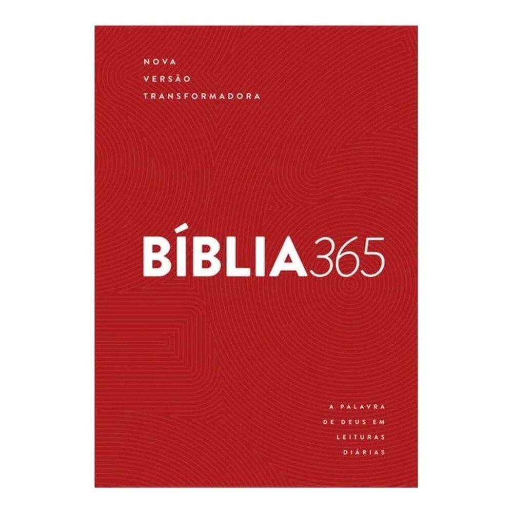 Bíblia 365 NVT - Capa Vermelha - Nova Versão Transformadora