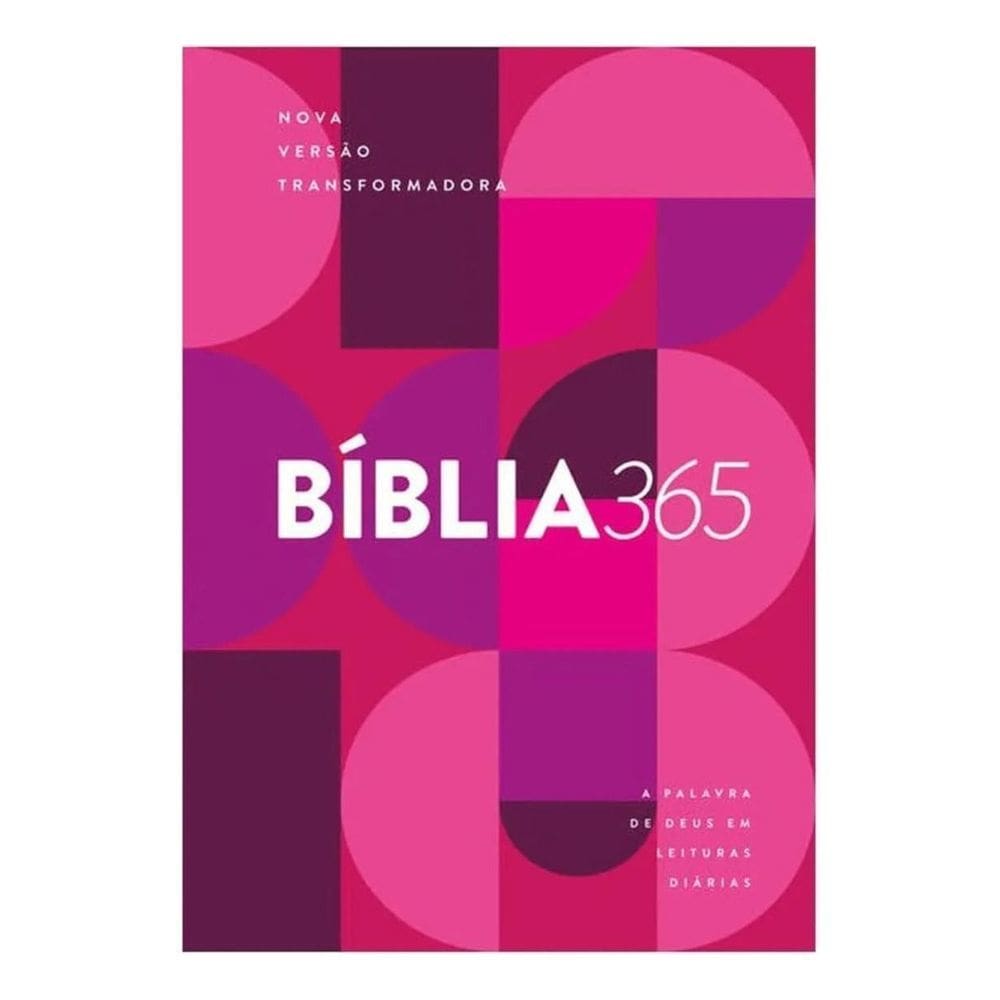 Bíblia 365 NVT - Capa Roxa Feminina - Nova Versão Transformadora