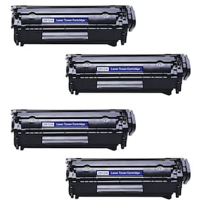 Kit 4x Toner Compatível 12A Q2612A 1010 1020 1022