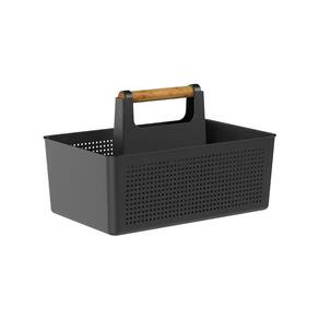 Cesto Organizador Flow Multiuso Fechado com Alça Preto 34x22x21cm OMW100PTF - Ou