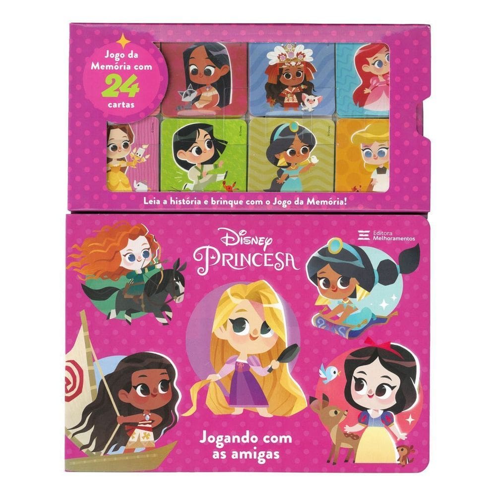 Princesa - Jogando Com as Amigas - Livro + Jogo da Memória
