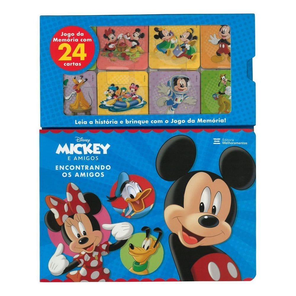 Mickey e Amigos - Encontrando os Amigos - Livro + Jogo da Memória