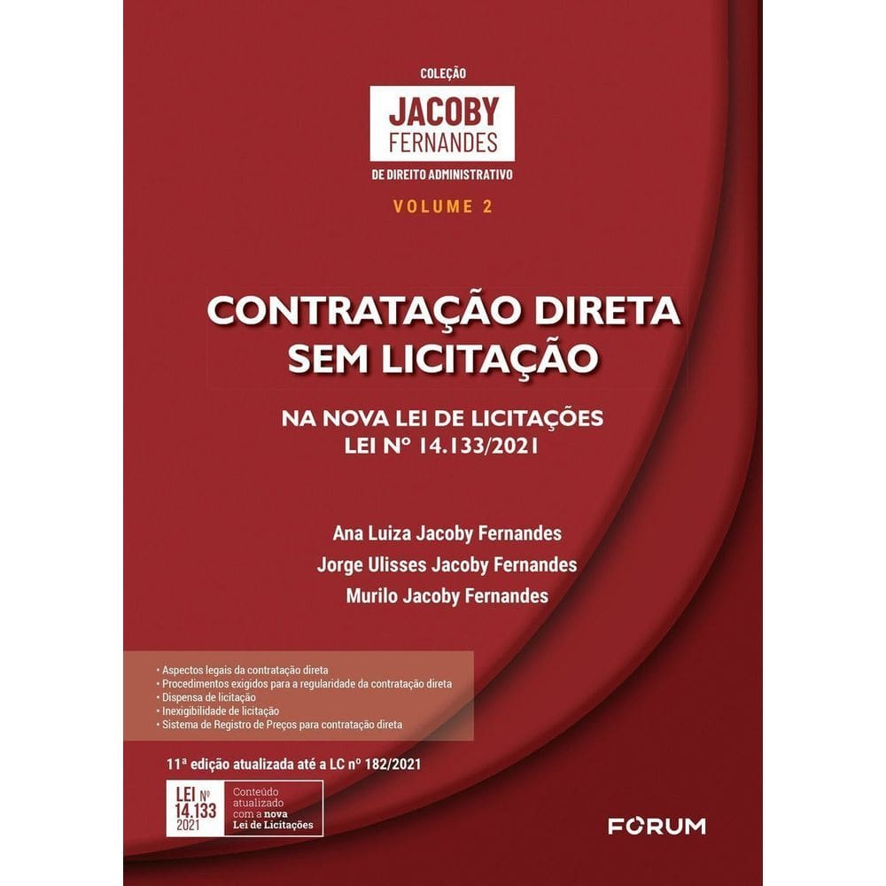 Contratação Direta Sem Licitação - 11Ed/21