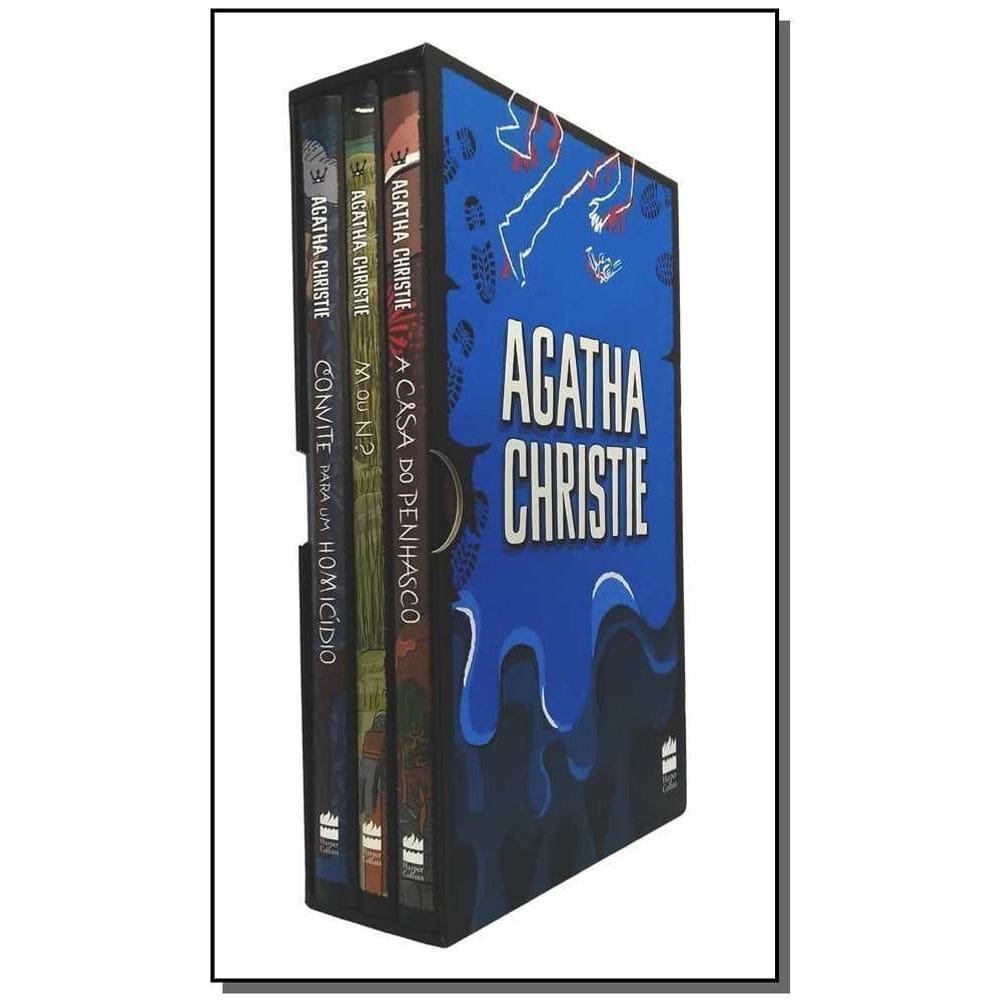 Col. Agatha Christie - Box 5 - 3 Vol. ( Azul)