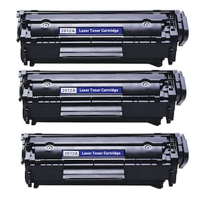 Kit 3x Toner Compatível 12A Q2612A 1010 1020 1022