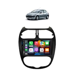 Kit Multimidia Peugeot 206 7 Pol Carplay AndroidAuto - 708BR Roadstar