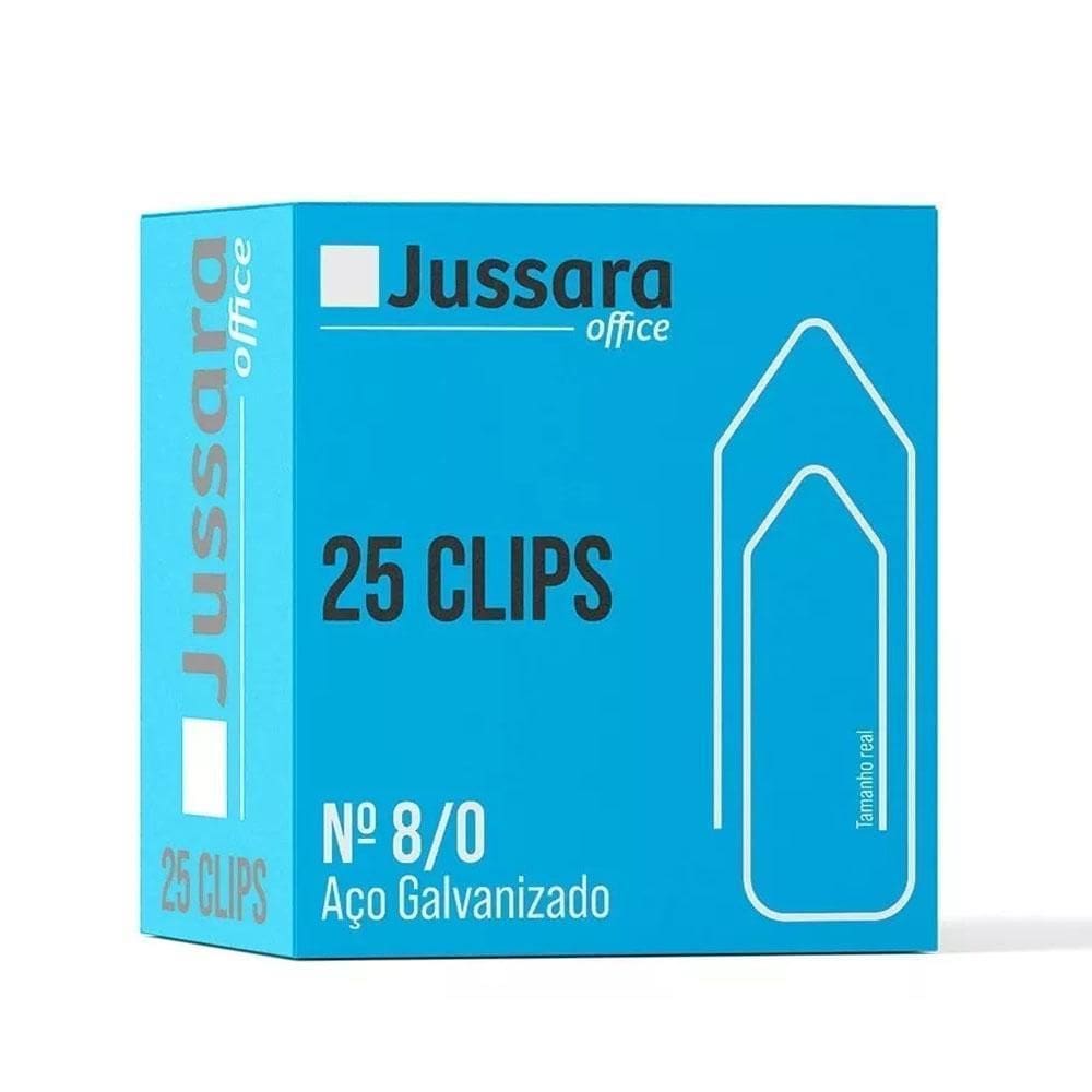 Clips N8 Aço Galvanizado 25 Unidades Jussara Office