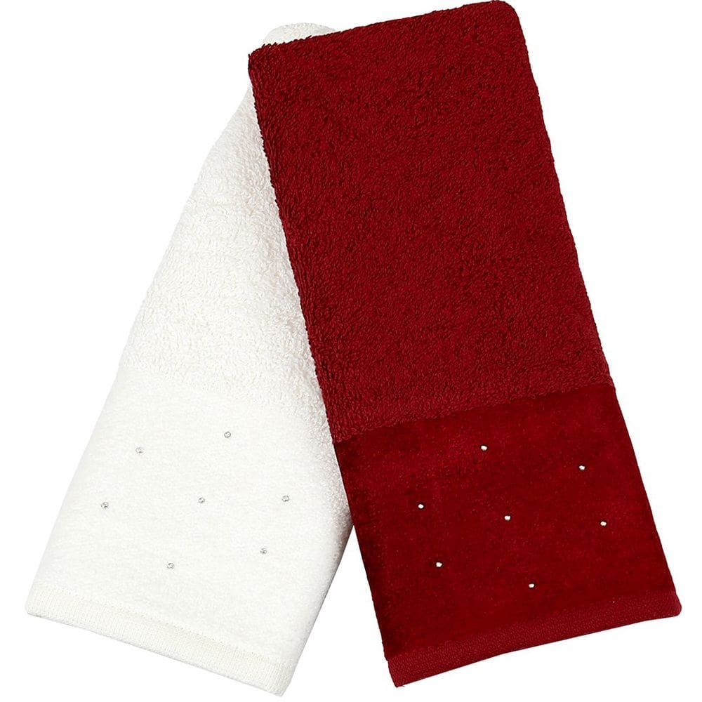 Kit 5 Toalha Lavabo Cristal Natalina 30x50cm