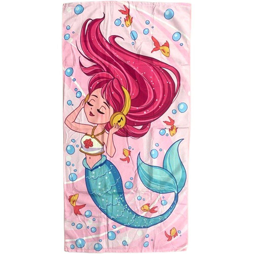 Toalha de Praia Infantil Summer Microfibra Anti Areia 60x110cm