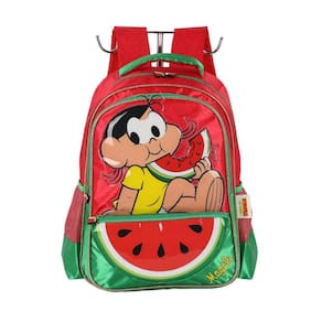 Mochila de Costas Luxcel Turma da Mônica Magali Vermelho