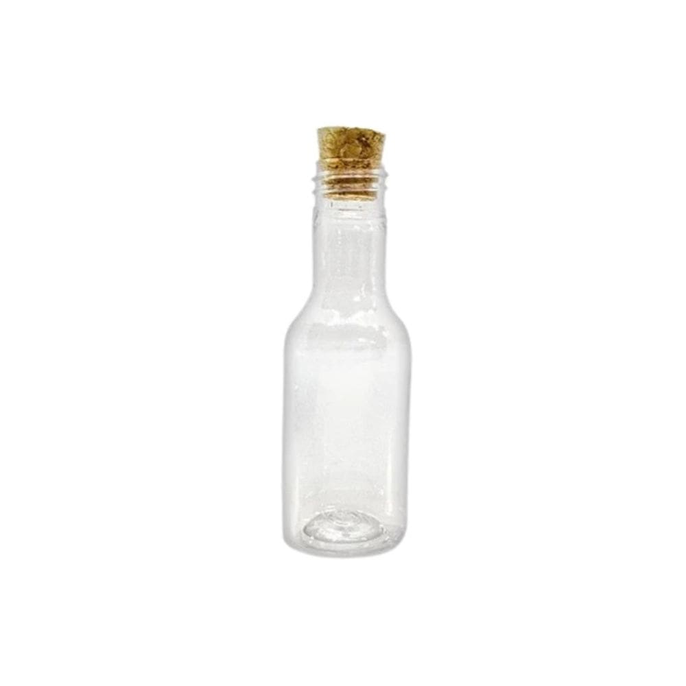 Lembrancinha Garrafa Pvc 50ml Tampa Rolha 10 Un