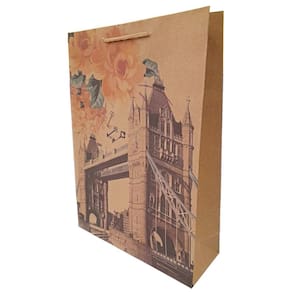 Sacola/Embalagem Presente 32x26x10cm Paisagem 2 - Quanhe