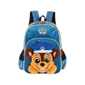 Mochila De Costas 3D Patrulha Canina Chase Azul - Luxcel
