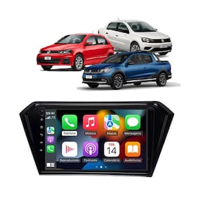 Kit Multimidia Gol Voyage Saveiro G7 17 / 23 AndroidAuto 9 Pol BT USB FM - Roadstar 908BR