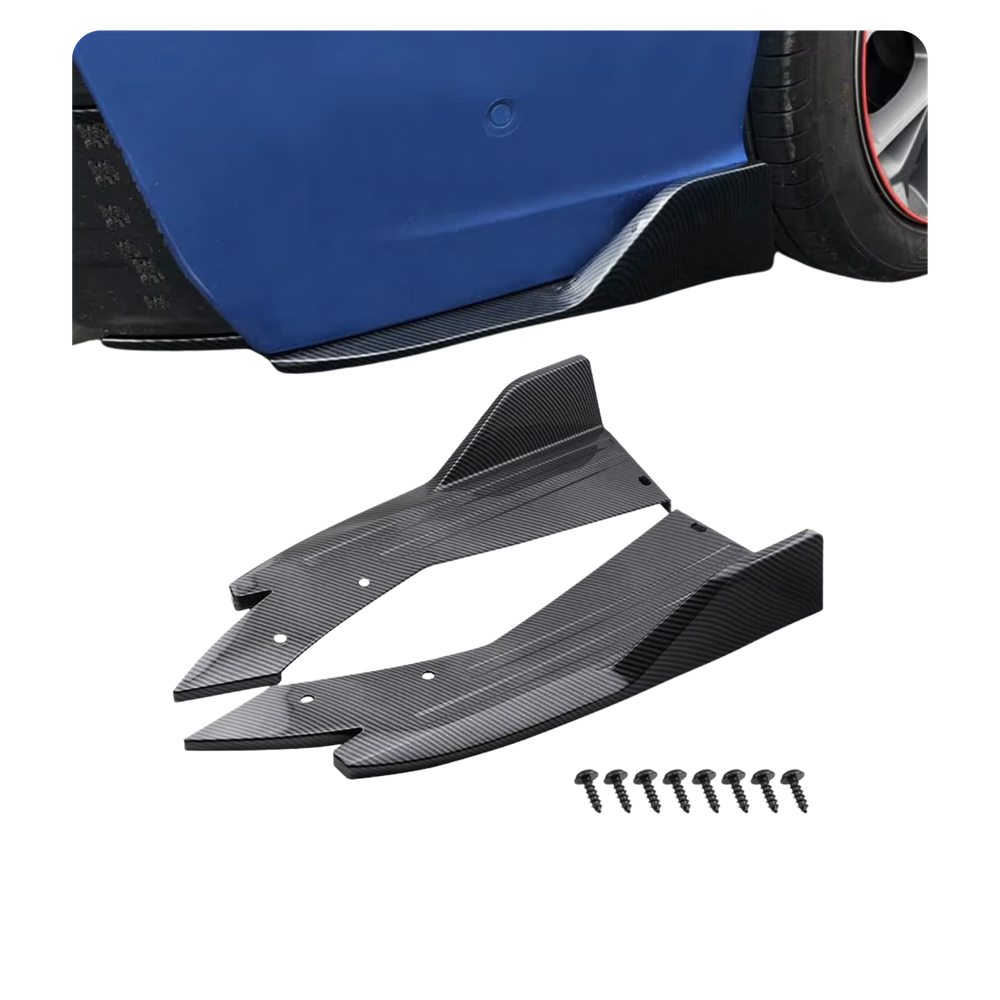 Saia Traseira Esportiva Carbon Look Golf Bmw 320 Audi Jetta