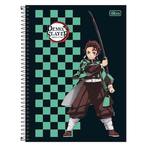 Caderno Univ 1 Matéria 80Fls Demon Slayer Tanjiro Tilibra