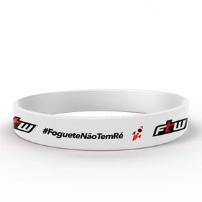 Pulseira De Silicone Foguetenãotemré - Padrão: Único