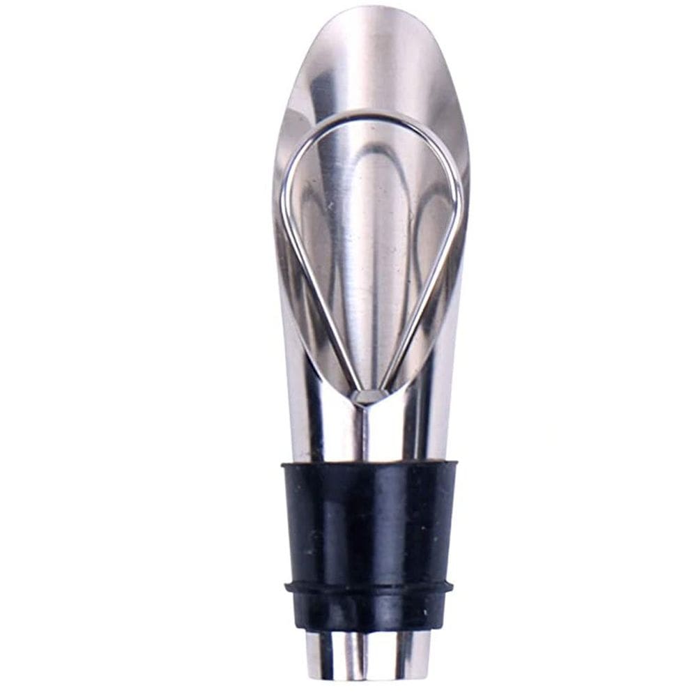 Kit Tampa e Aerador de Vinho em Inox