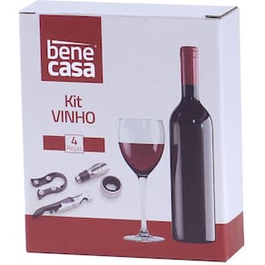 Kit Vinho 4 Peças Gift para Presentear