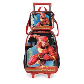 Kit Mochila Rodas Lancheira Infantil Luxcel Flash Ic41212Fm