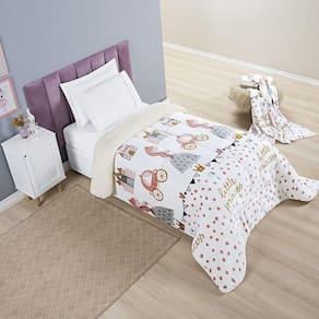 Coberdrom Bouti Kids Solteiro 01 Peça Manta Alta 150g - Litlle Princess