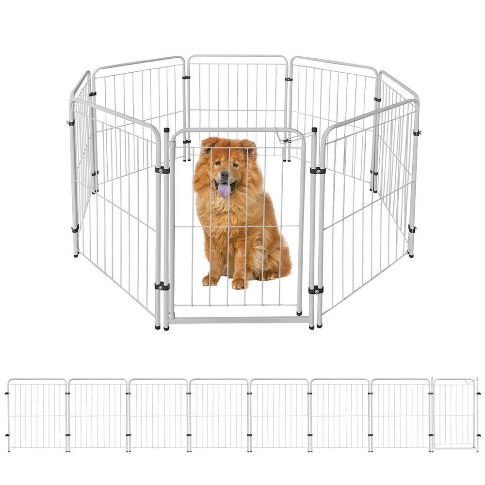 Cercado Cachorro Cães Pet Cercadinho 7 Módulos 82 Cm Altura