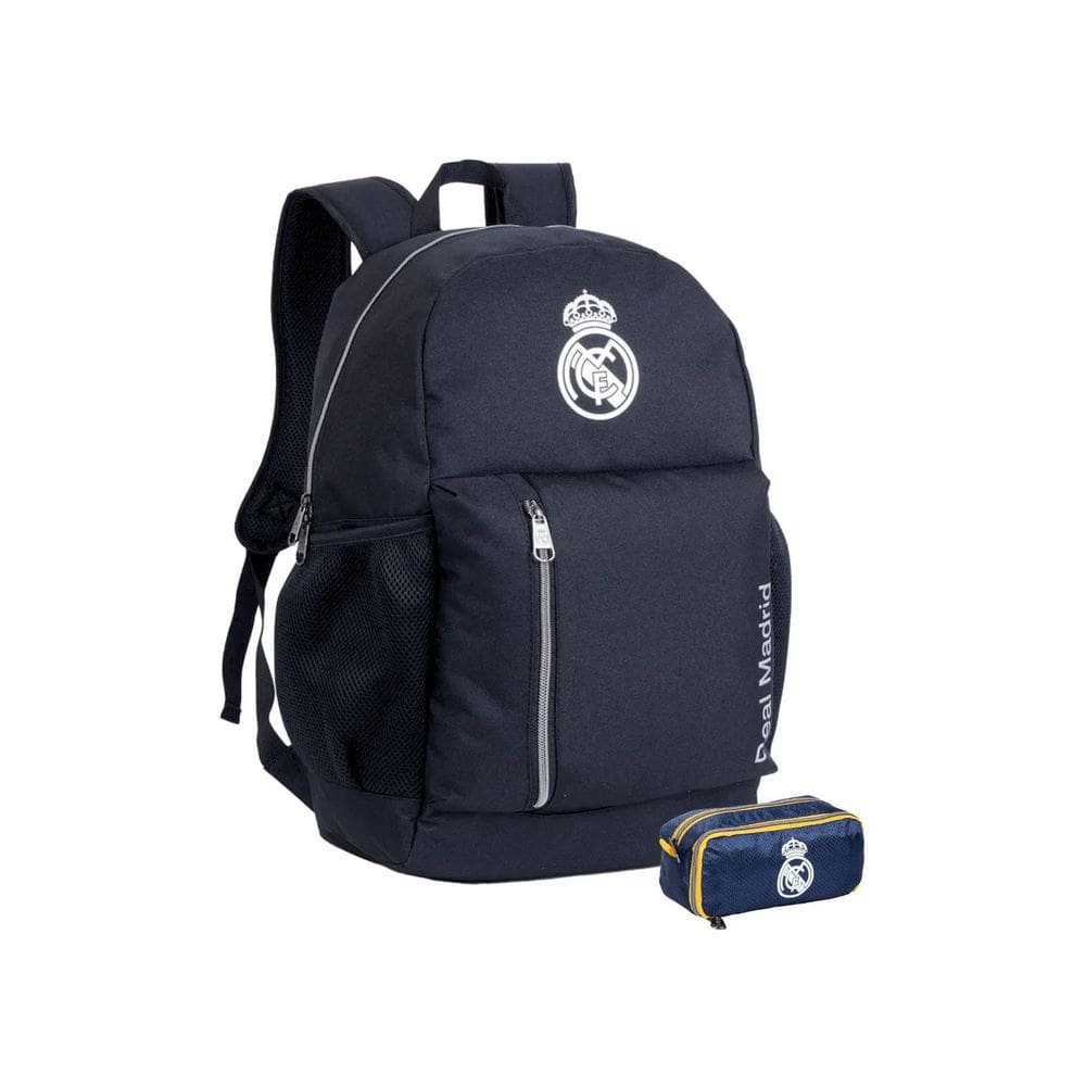 Kit Real Madrid Mochila Costa + Estojo Duplo Premium Oficial