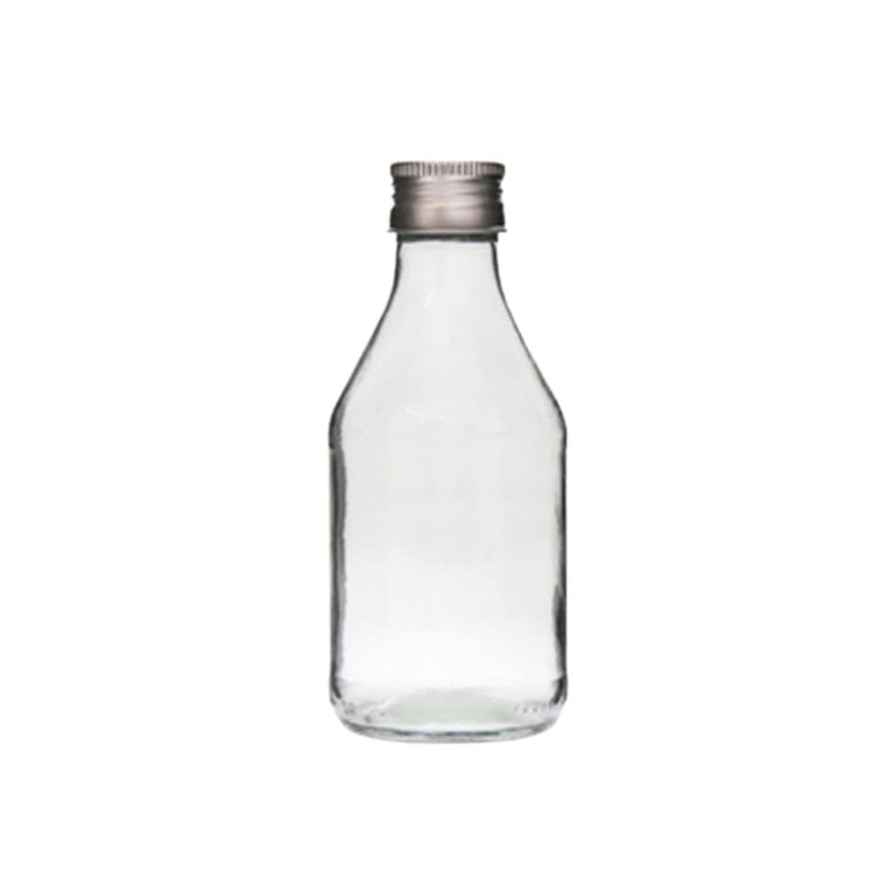 Lembrancinha Frasco Pet 30ml Tampa de Aluminio Prata 10 Un