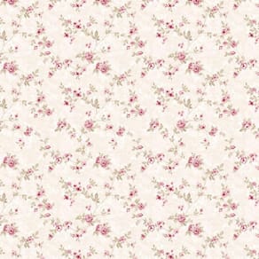 Papel De Parede Flores Rosas Delicadas Floral Adesivo Quarto