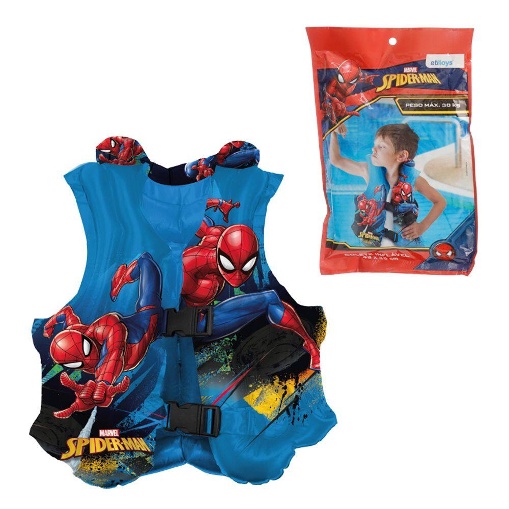 Colete Inflável Spider-Man Aventura e Proteção para Crianças