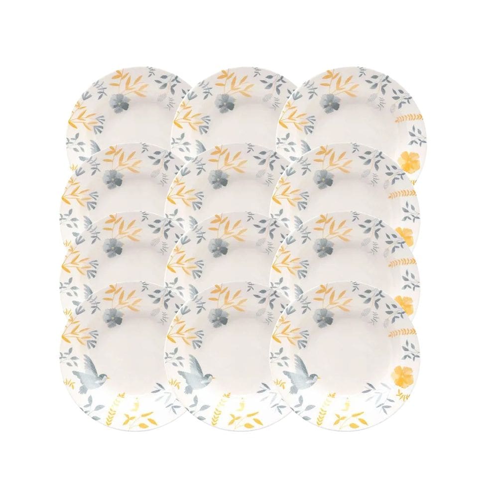 Prato Fundo de Cerâmica Donna Bem-Te-Vi 21,5cm 12un - Biona 5409