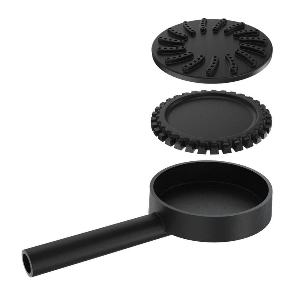 Queimador Palmatoria Médio Completo De Alta Pressão 13cm