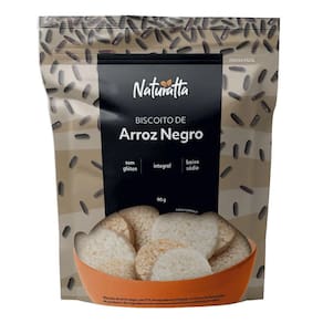 Biscoito Arroz Negro Integral Sem Glúten Naturatta 90G Vitao