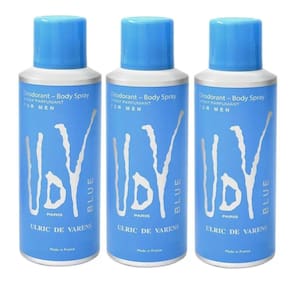 Kit 3 Desodorantes Udv Blue Masculino 200Ml