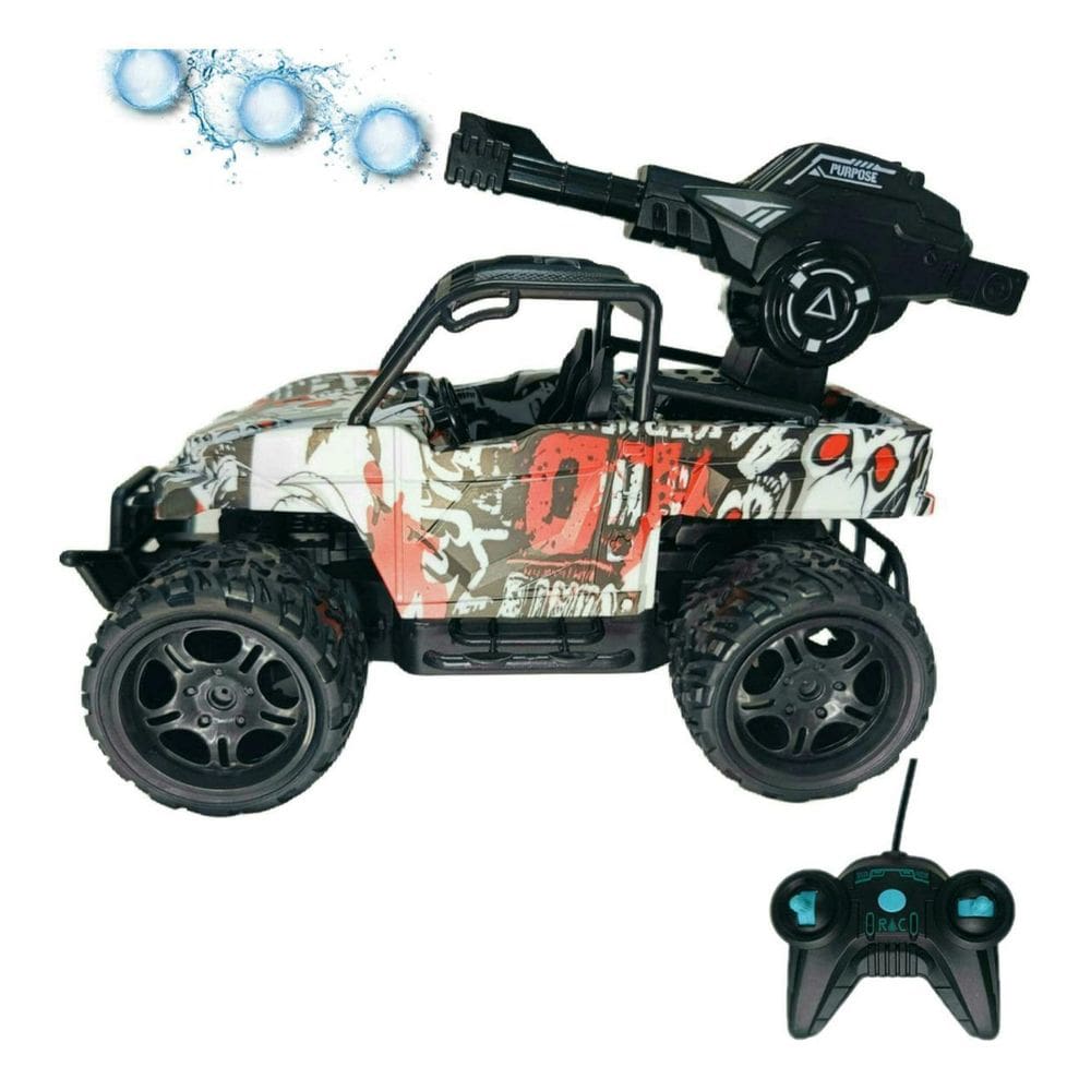 Carro Buggy Atira Bolinhas Gel Controle Remoto 2.4Ghz 1:16