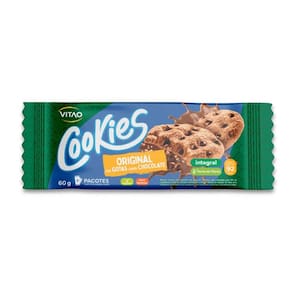 Cookies Integral Gotas Chocolate Zero Lactose Vegano 60G