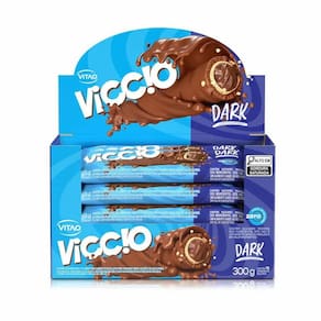 Wafer Viccio Sabor Chocolate Meio Amargo Zero Açúcar 10