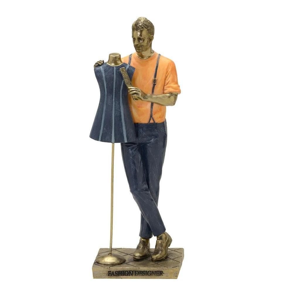 Figura Decorativa Estatueta Homem Estilista 26 X 8 X 7 Cm