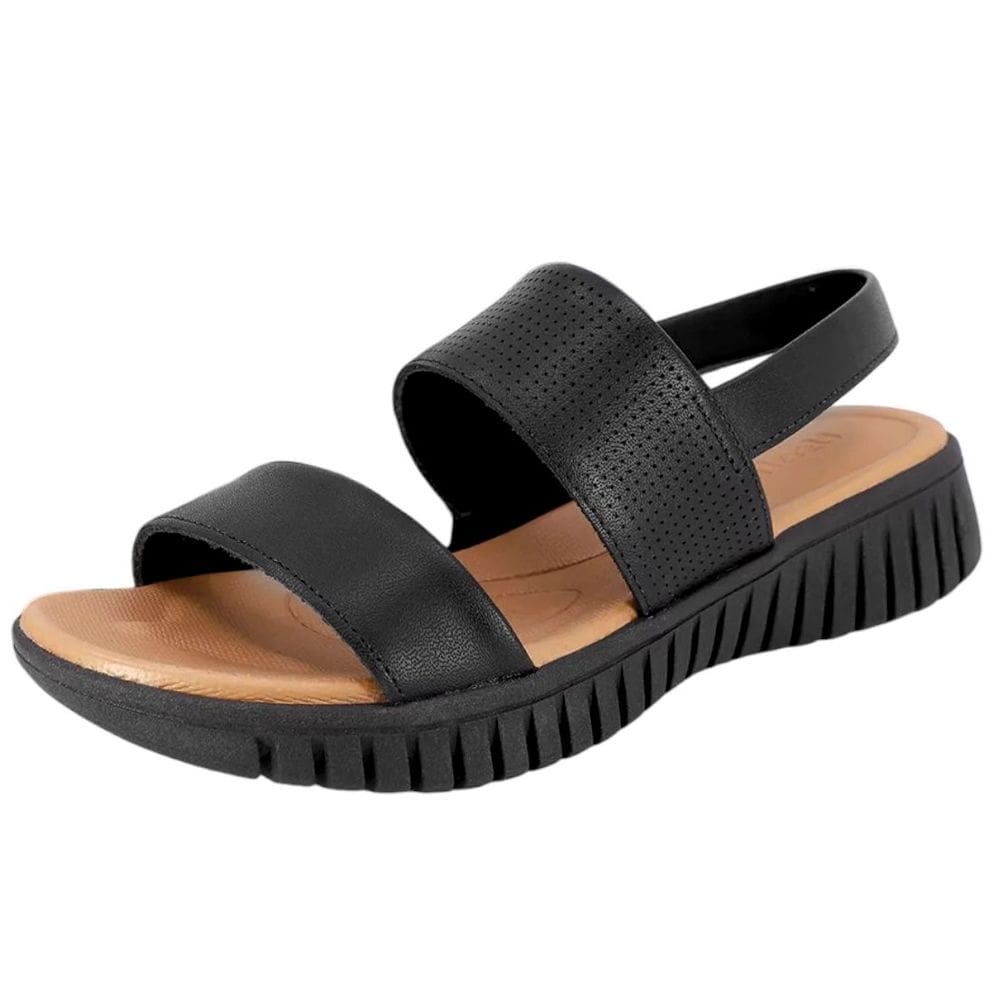 Sandalia Anabela Feminina Baixa Usaflex