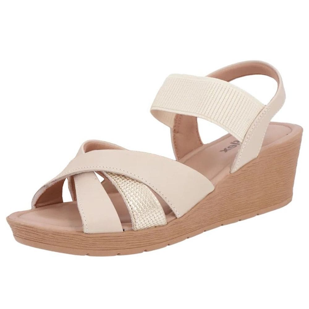 Sandalia Anabela Media Conforto Usaflex