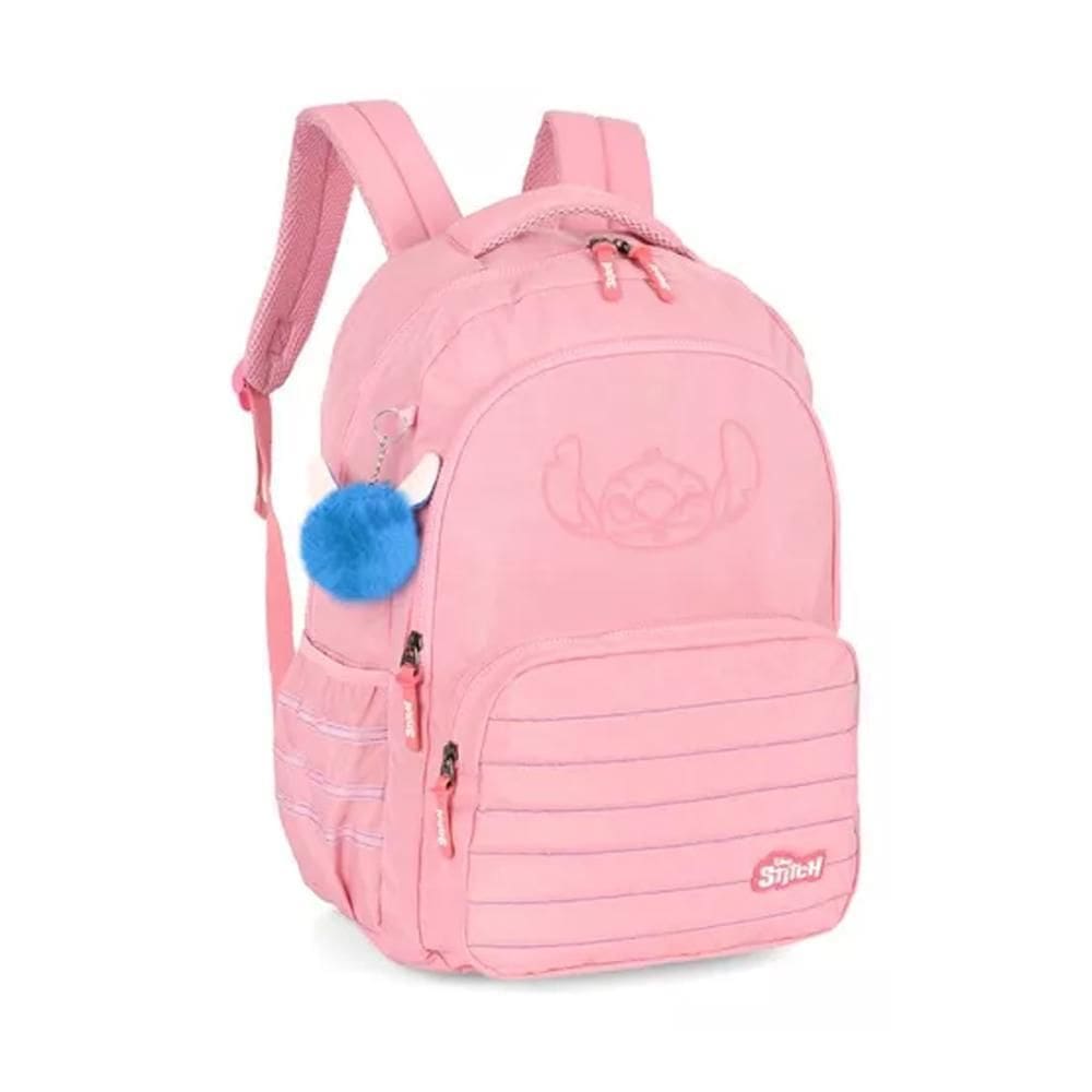 Mochila De Costas Premium Stitch Salmão - Luxcel