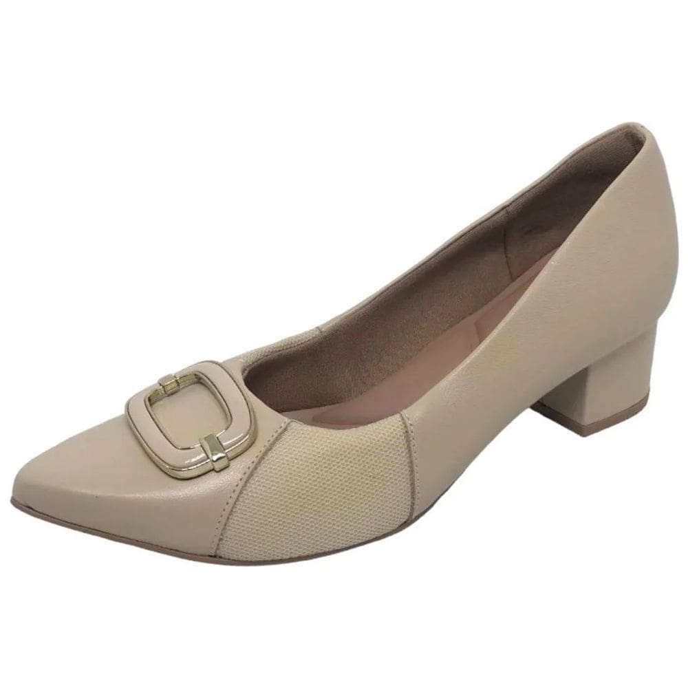 Sapato Feminino Salto Bloco Conforto Casual Usaflex