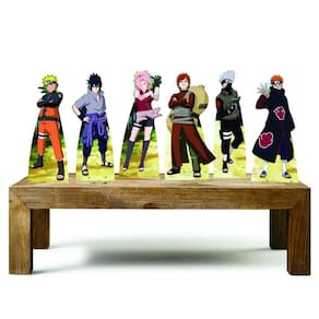 Naruto Kit 6 Enfeites Decoração Festa Infantil Totens