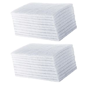 Kit 20 Unidades Fibra Limpeza Macia Branca 23 Cm X 10 Cm Sem