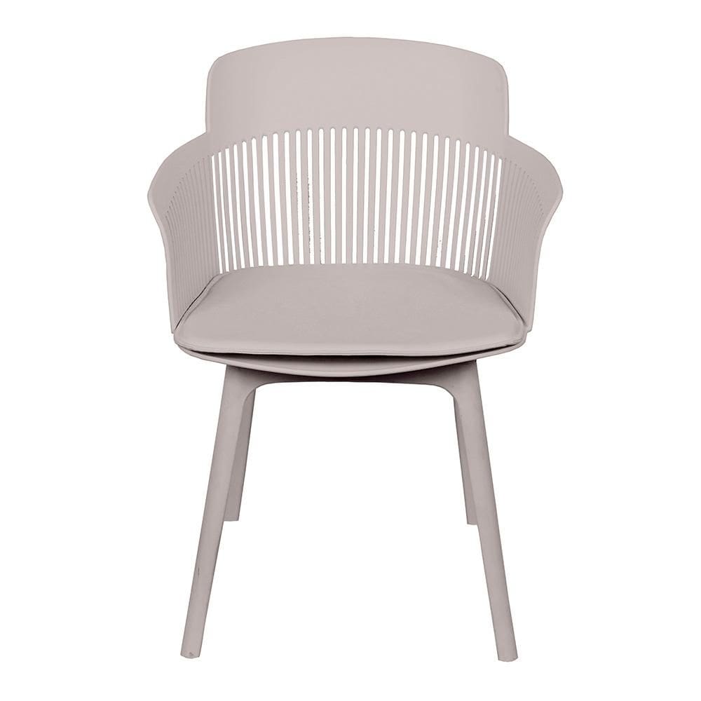Cadeira Mena Polipropileno Fendi Base Metal Cromado