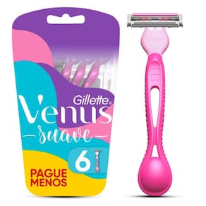 Aparelho Descartável para Depilar Suave Venus Gillette 6 Unidades