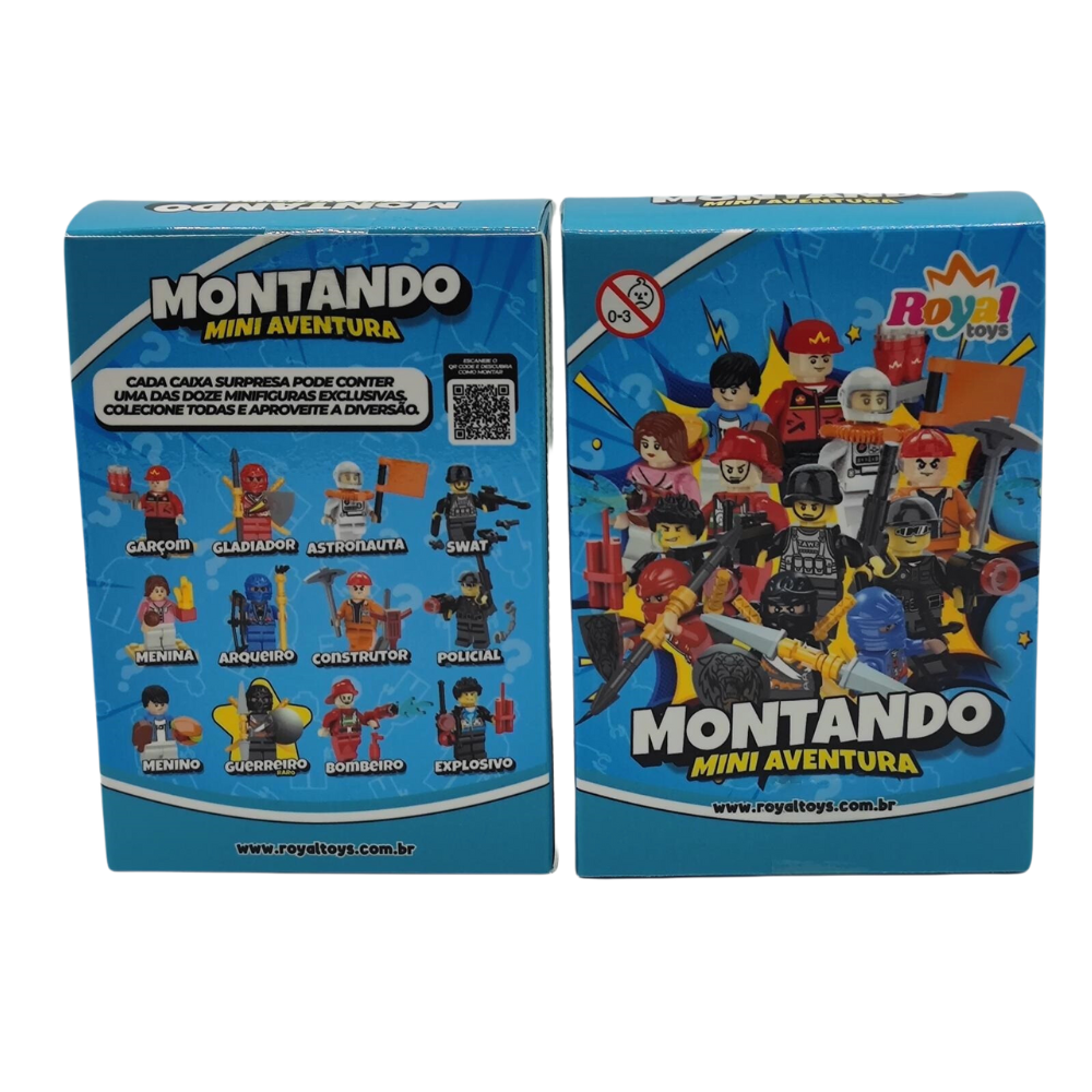Montando Mini Aventura - Lego (Caixa com 24 Unidades)