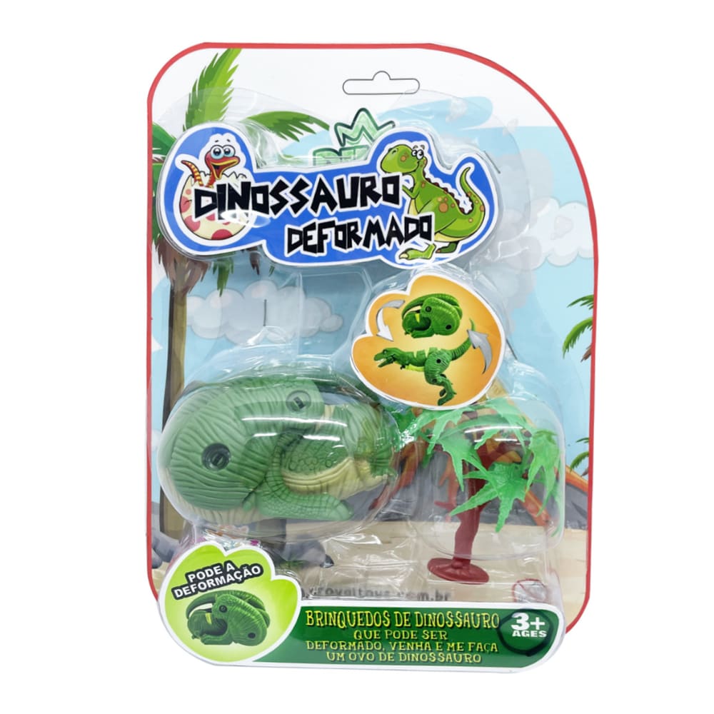 Dino Enrolado - 1 Unidade de Dinossauro Articulado Surpresa