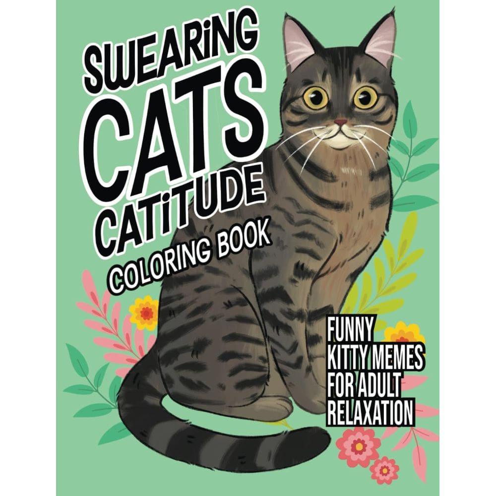 Livro de colorir Swearing Cats Catitude publicado de forma independente